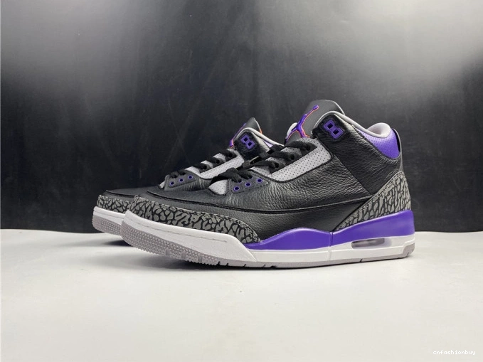 Jordan Black 050 3 Retro Air Court Purple CT8532 1012